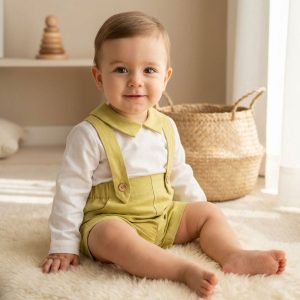 Conjunto com Calção Simples Amarelo