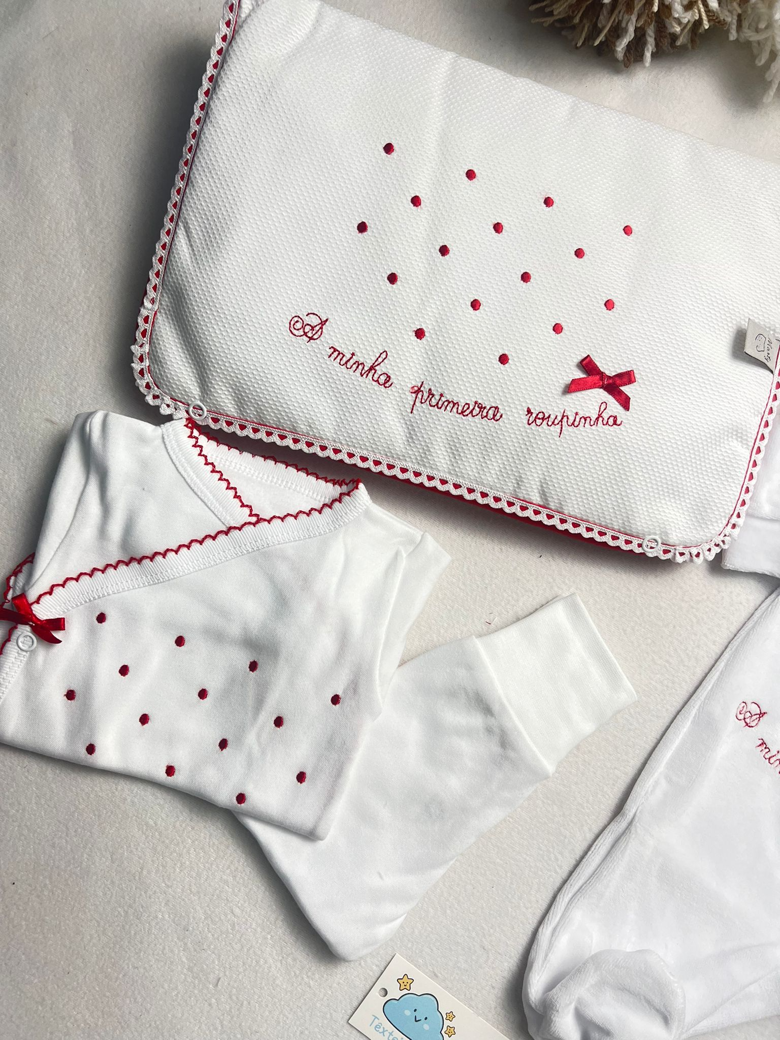 Kit 1ª Roupinha Pintas Vermelho - Image 2