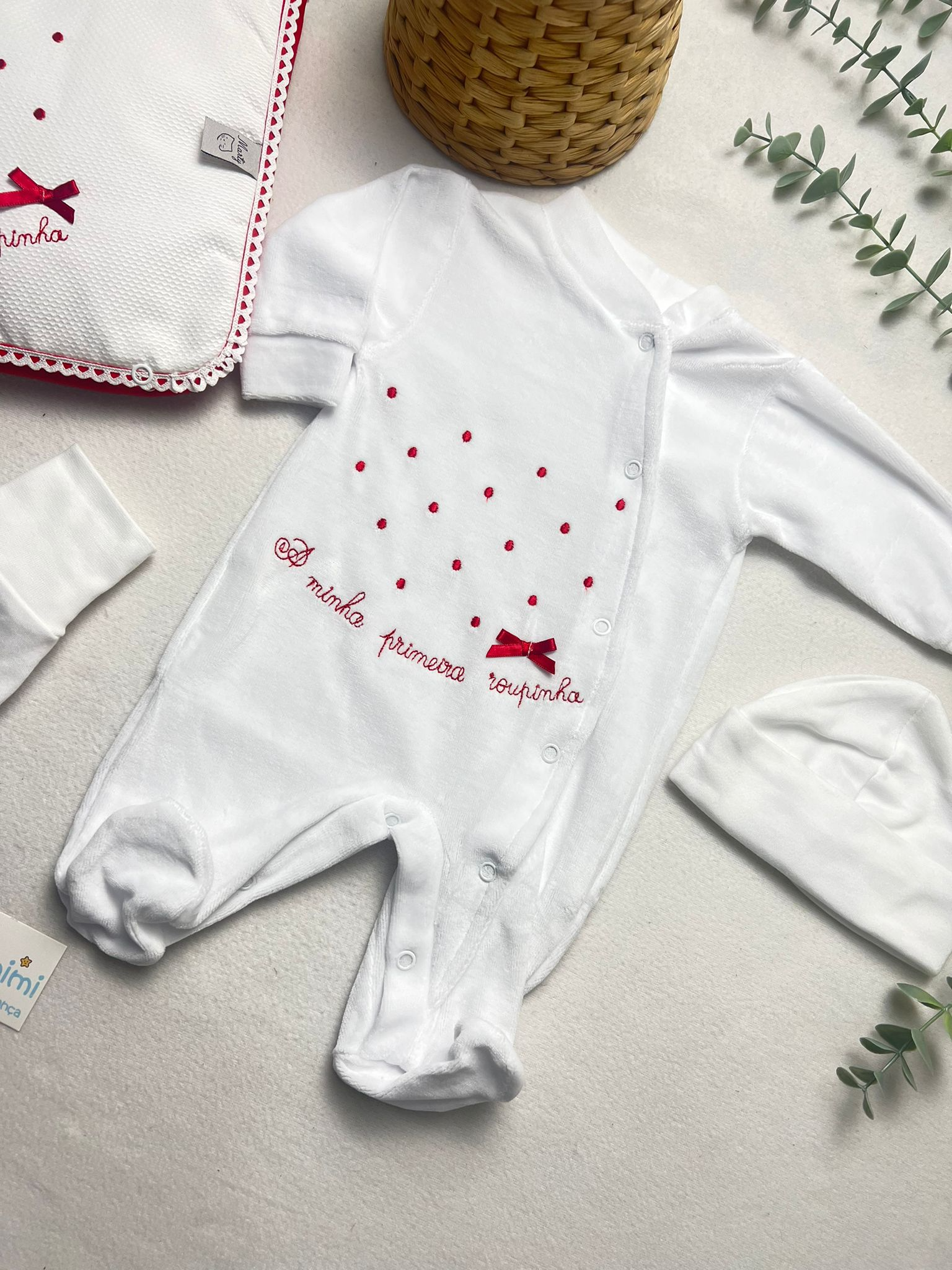 Kit 1ª Roupinha Pintas Vermelho - Image 3
