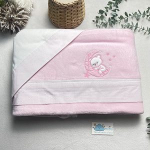 Jogo de Cama Coralina Ursinho/Lua Rosa