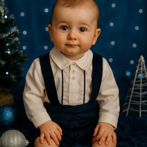 Conjunto Menino Veludo Marinho