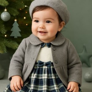 Vestido + Casaco Fazenda Cinza