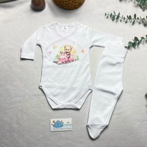 Body + Collant Comboio Rosa