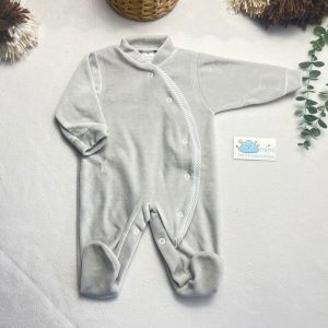 Babygrow Simples com Risquinhas Cinza