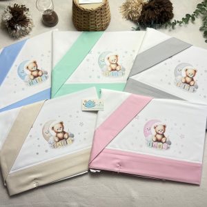 Jogo de Cama Algodão Ursinho Baby