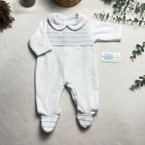 Babygrow Risquinhas Branco/Cinza