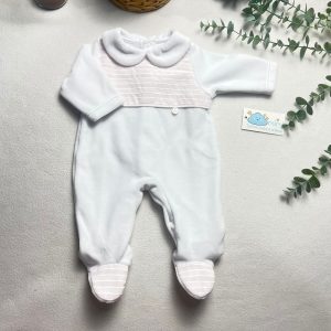 Babygrow Risquinhas Branco/Rosa