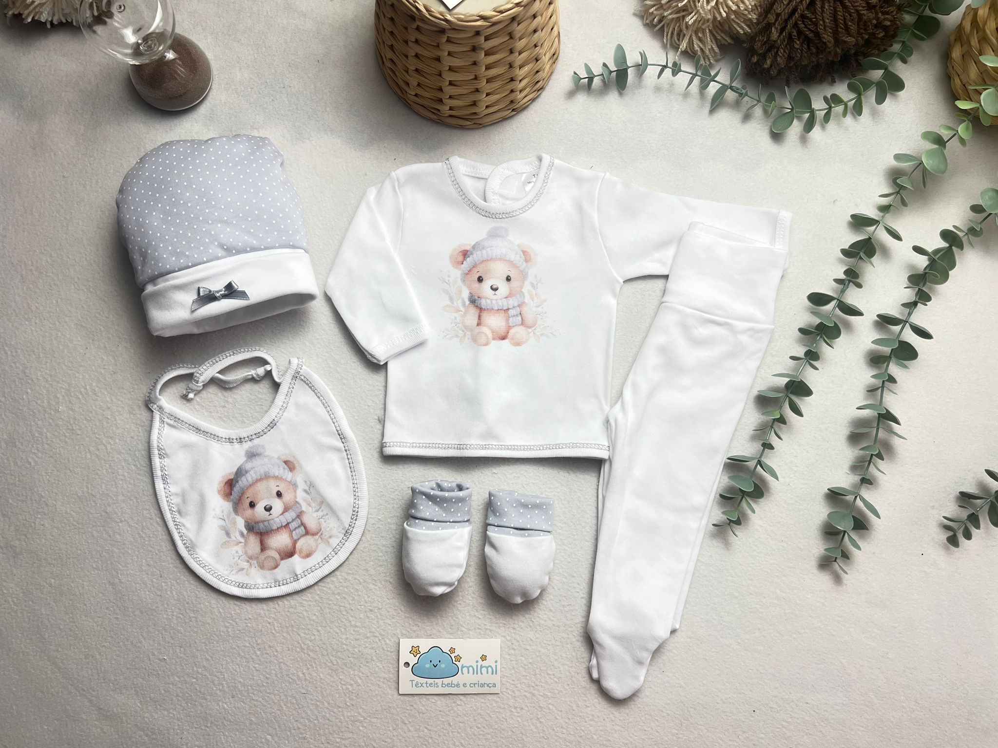 Conjunto Interiores Ursinho Cachecol - Image 3