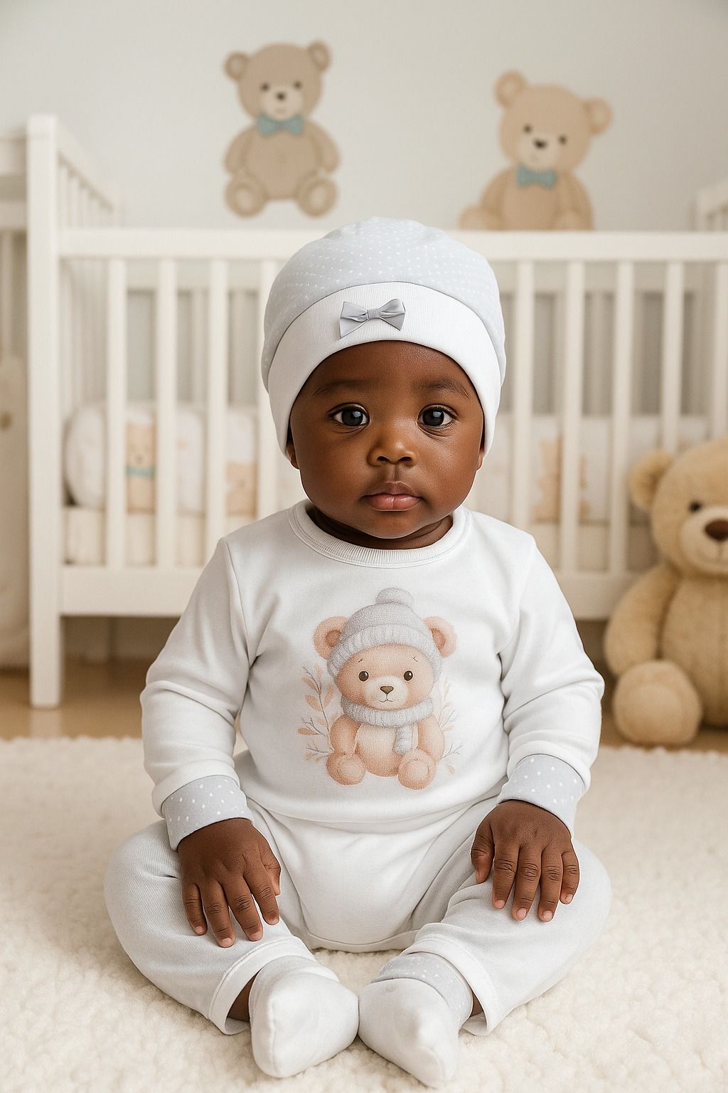 Conjunto Interiores Ursinho Cachecol