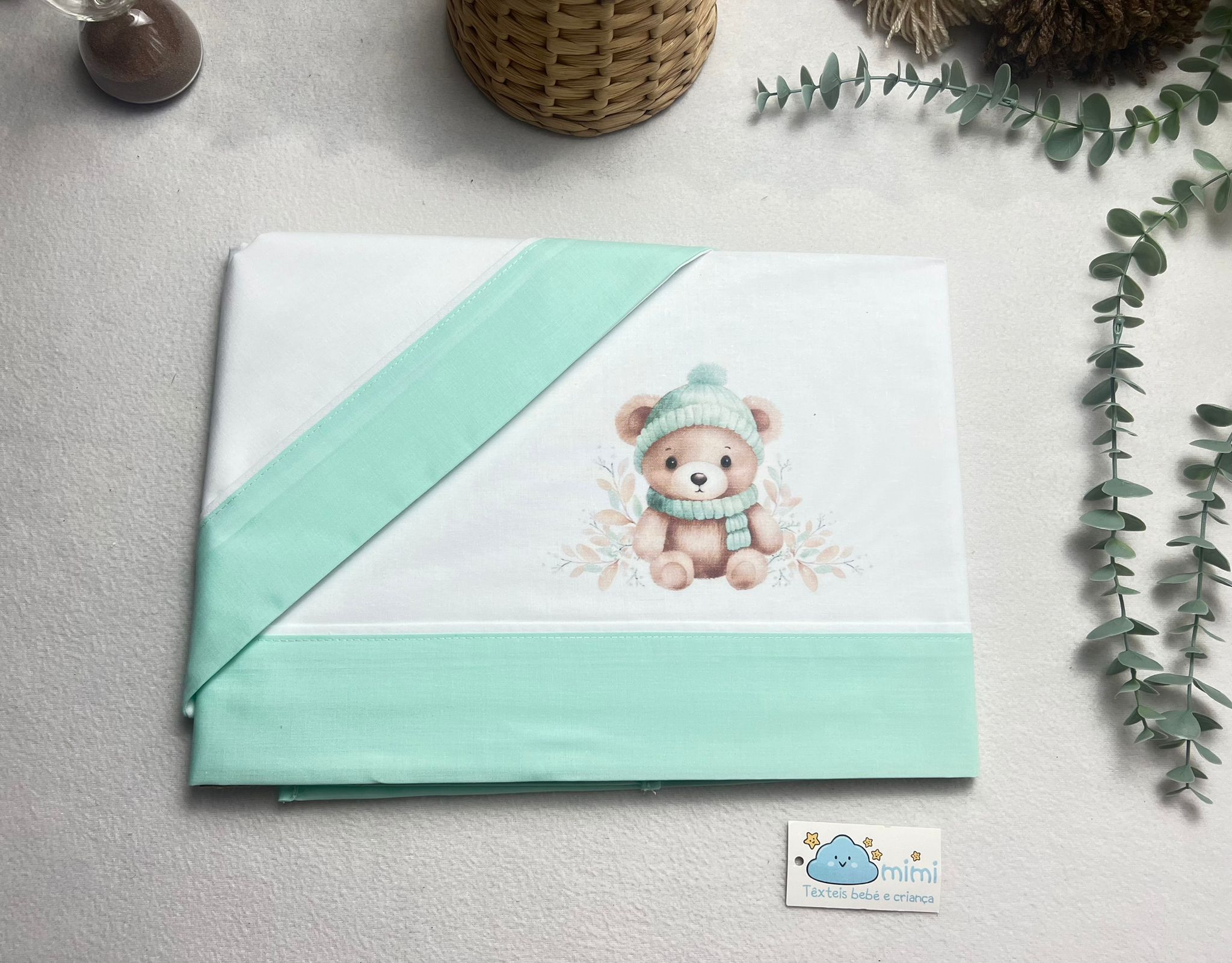 Jogo de Cama Algodão Ursinho Cachecol - Image 3