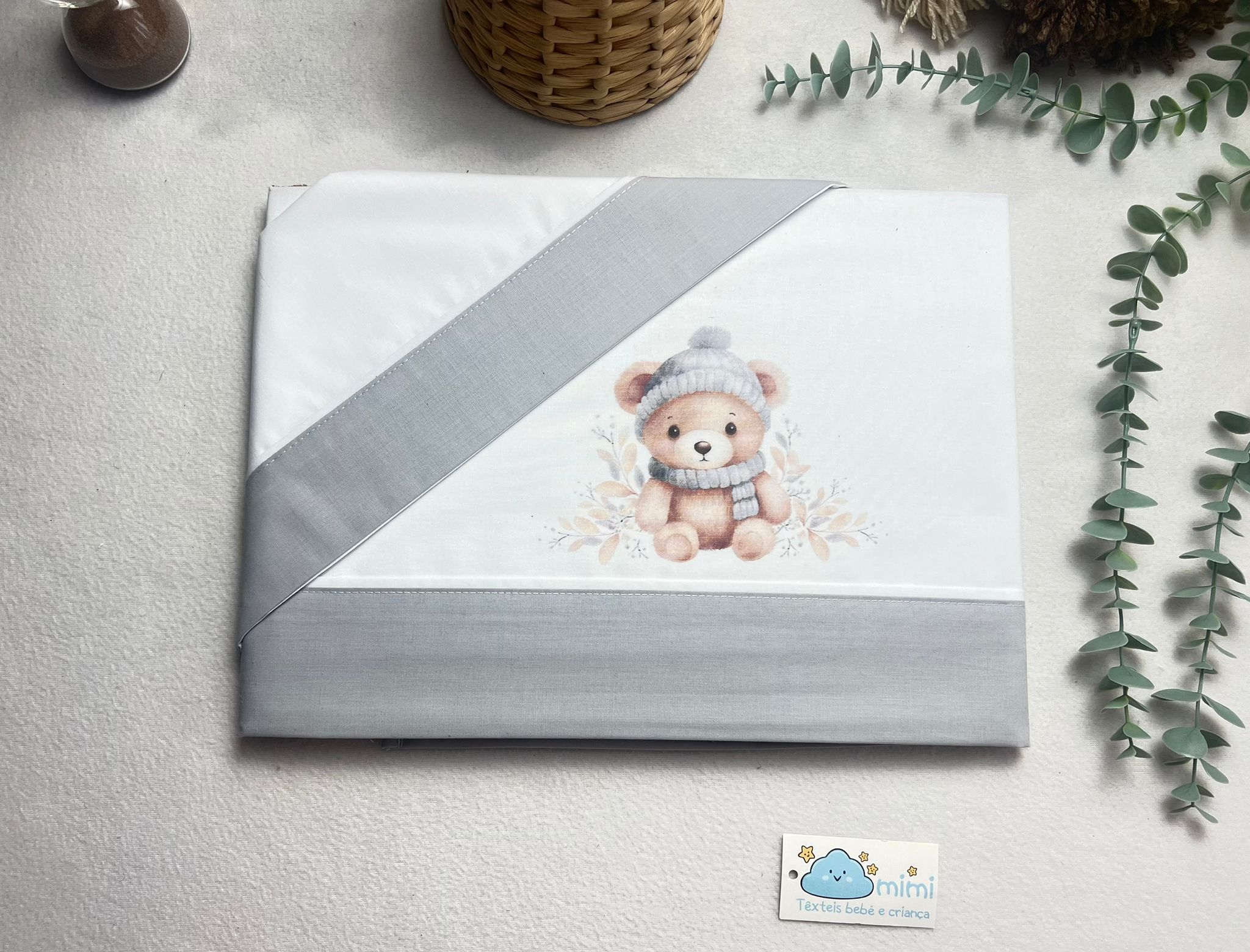 Jogo de Cama Algodão Ursinho Cachecol - Image 7