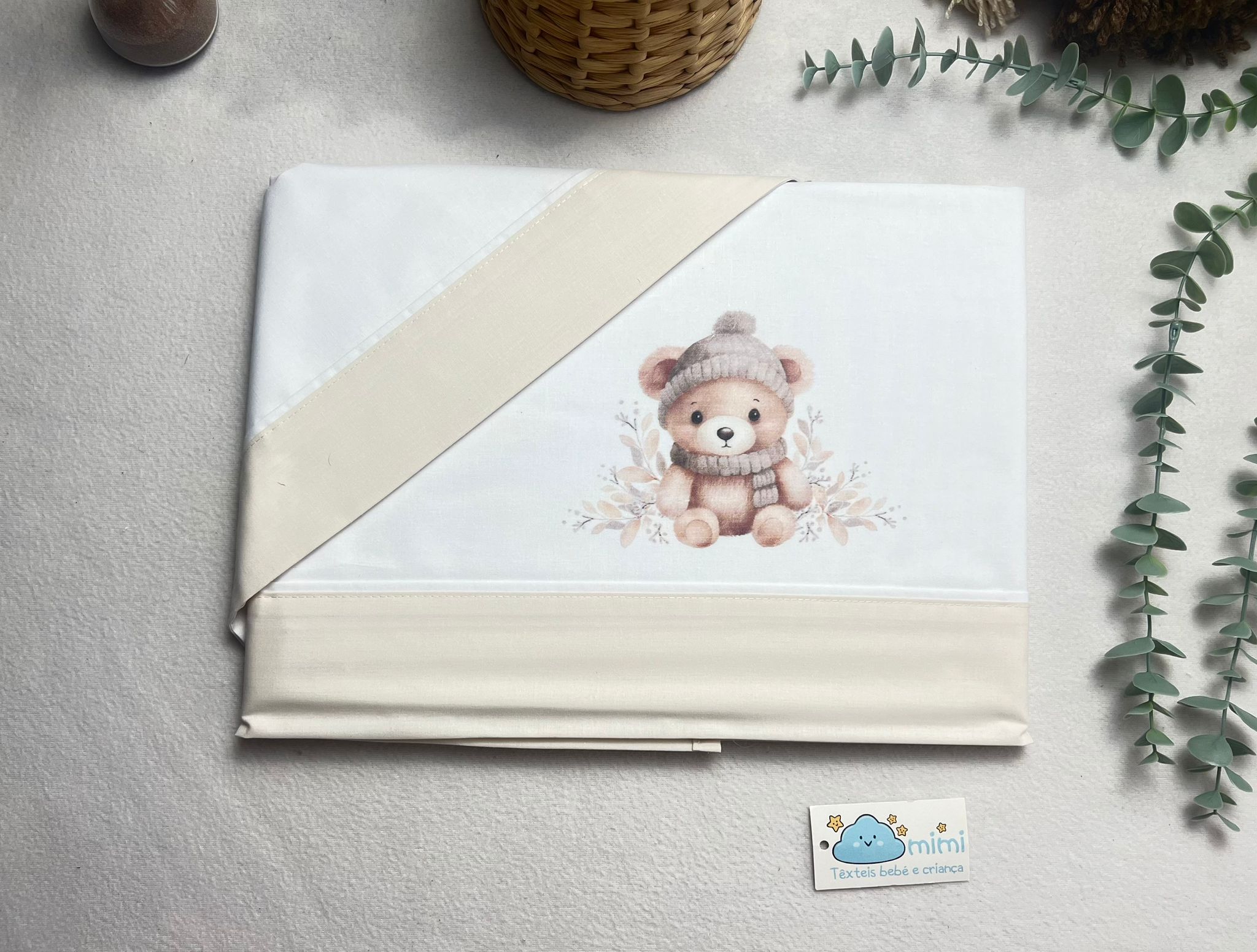 Jogo de Cama Algodão Ursinho Cachecol - Image 6