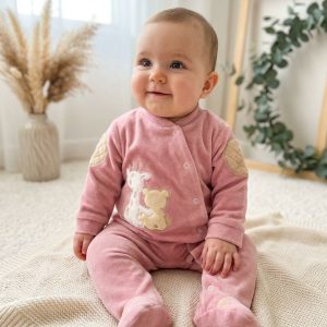 Babygrow Girafa Rosa Velho