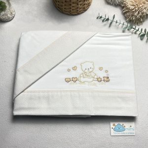 Jogo de Cama Flanela Ursinho Comboio