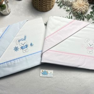 Jogo de Cama Flanela Coelho Marinheiro