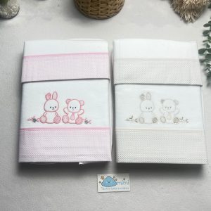 Jogo Next2Me Flanela Coelhinho e Urso