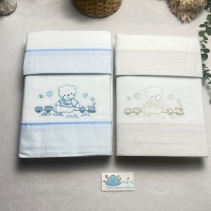 Jogo Next2Me Flanela Ursinho Comboio