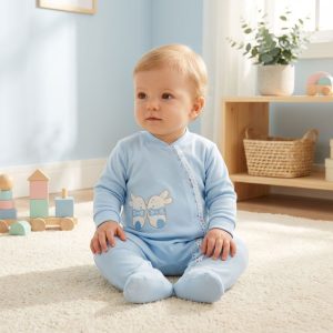 Babygrow 2 Coelhos Azul