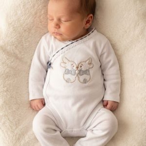Body + Collant 2 Coelhos Cinza