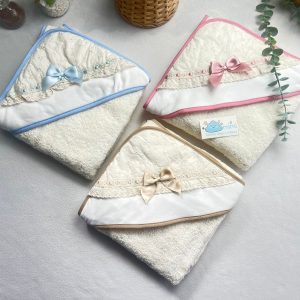 Toalha Bordado Inglês com Laço