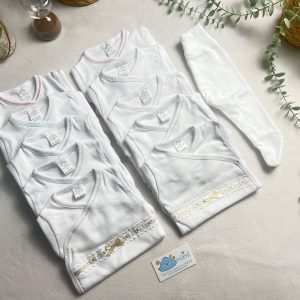 Body + Collant Renda com Laço